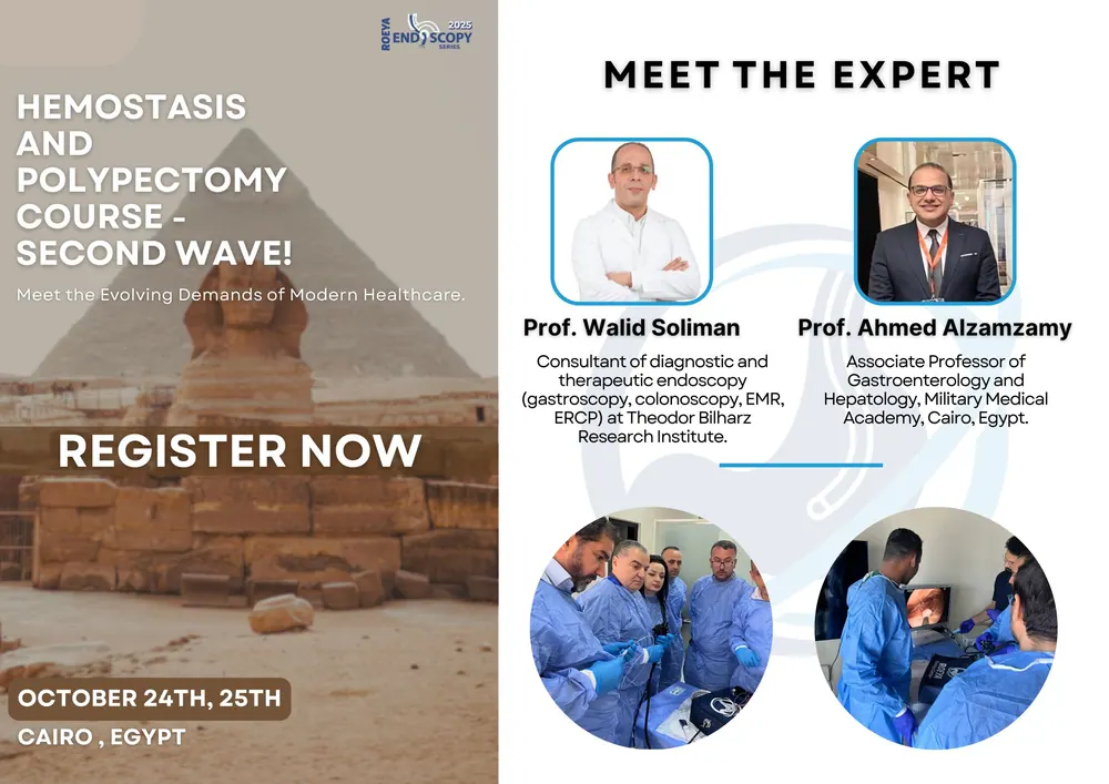 ROEYA Endoscopy Series 2025: Polypectomy & Hemostasis Training Course, Second Wave poster