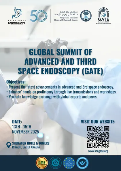 Global Summit of Advanced and Third Space Endoscopy (GATE) 2025 poster